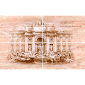TRAVERTIN Fontana di Trevi Панно 50*80 ( из 4-х частей) TR-P-FTR, фото 1