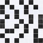 STRIPES Мозаика чёрный+серый 30*30, фото 1