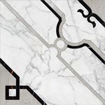 MARBLE TREND Carrara Панно гидроабразив. резка  60*60 K-1000/MR/d01-cut, фото 1