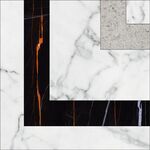MARBLE TREND Carrara Белый Матовый Вставка Гидроабраз. резка 10*10 K-1000/MR/t01-cut/100x100, фото 1