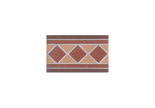 Square Квадрат Подступенник мозаичн. из клинкера на сетке 25*15, фото 1