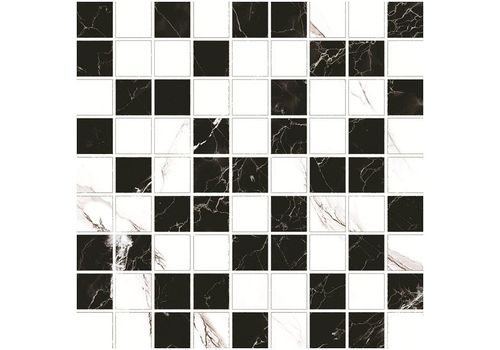 MARBLE CLASSIC Mosaic white/black 30*30 G-270(272)/G/m01/300x300, фото 1