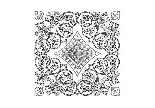 MARBLE CLASSIC Decor/ Декор центральный 40*40 G-270/g/d04 G-270/G/d04/400*400, фото 1