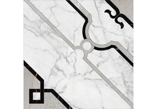 MARBLE TREND Carrara Панно гидроабразив. резка  60*60 K-1000/MR/d01-cut, фото 1