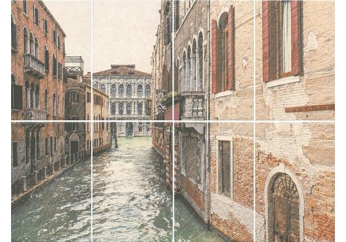 Золотой ПЛЯЖ Панно Venezia 80*60 (из 8-ми част. 20*30) NT\A190\8x\8262, фото 1