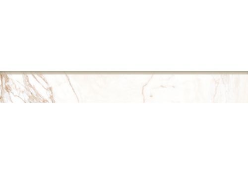 MARBLE TREND Calacatta Gold Белый лаппатир. Плинтус 7,6*60 K-1001/LR/p01/76x600, фото 1