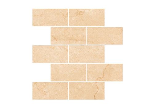 MARBLE TREND Crema Marfil Бежевый лаппатир. Мозаика 30,7*30,7 K-1003/LR/m13/307х307, фото 1