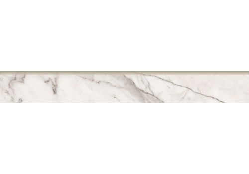 MARBLE TREND Carrara Белый лаппатир. Плинтус 7,6*60 K-1000/LR/p01/76x600, фото 1