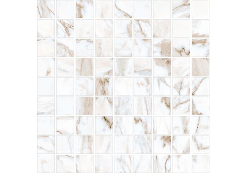 MARBLE TREND Calacatta Gold Белый лаппатир. Мозаика 30*30 K-1001/LR/m01/300x300, фото 1