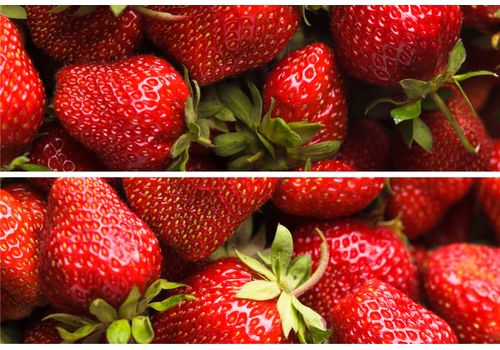 BEVELED TILE Strawberry Панно стеклянное 20*30 (из 2-х плиток) TD-BT-P-SB, фото 1