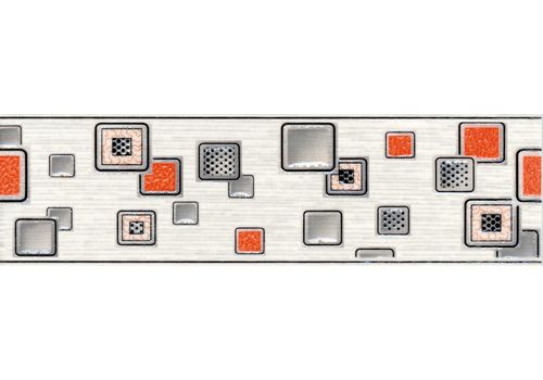 Бордюр 5,7х20 Laura Cube серый, фото 1