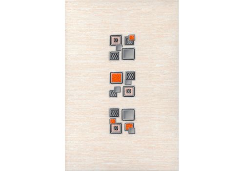 Декор 20х30 Laura Cube оранжевый, фото 1