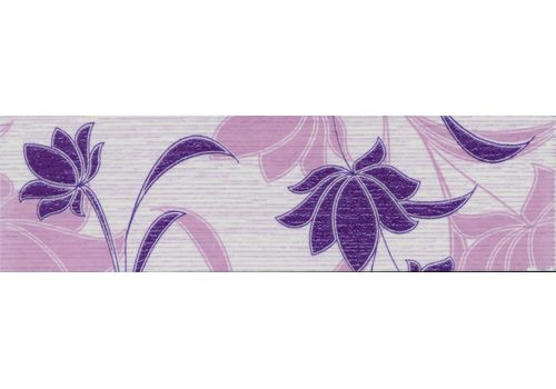 Бордюр 5,7х20 Laura Flowers сиреневый, фото 1